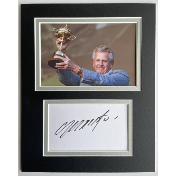 Colin Montgomerie Signed Autograph 10x8 photo display Golf Open Ryder Cup COA Perfect Gift Memorabilia	