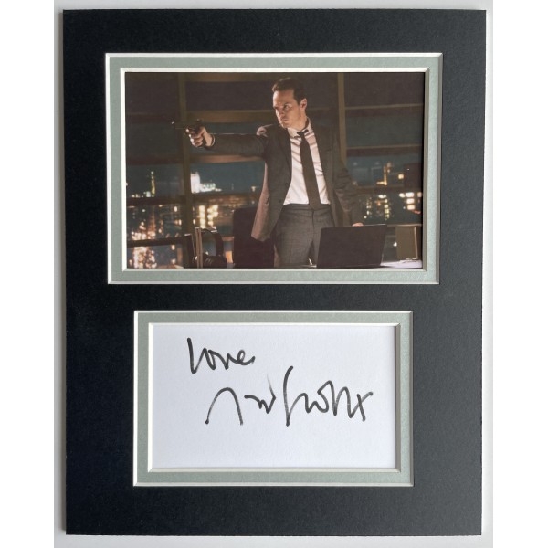 Andrew Scott Signed Autograph 10x8 photo display James Bond Spectre Film Actor Perfect Gift Memorabilia	