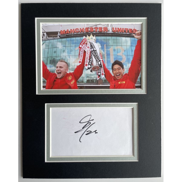 Shinji Kagawa Signed Autograph 10x8 photo display Manchester United Football COA Perfect Gift Memorabilia	