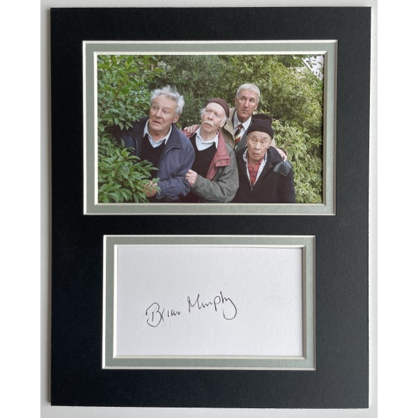 Brian Murphy Signed Autograph 10x8 photo mount display Last of the Summer Wine TV Actor COA Perfect Gift Memorabilia	