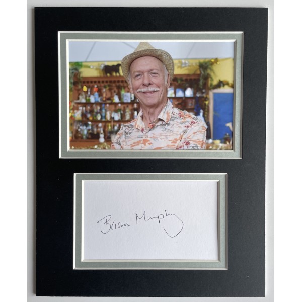Brian Murphy Signed Autograph 10x8 photo mount display Benidorm TV Actor COA Perfect Gift Memorabilia	