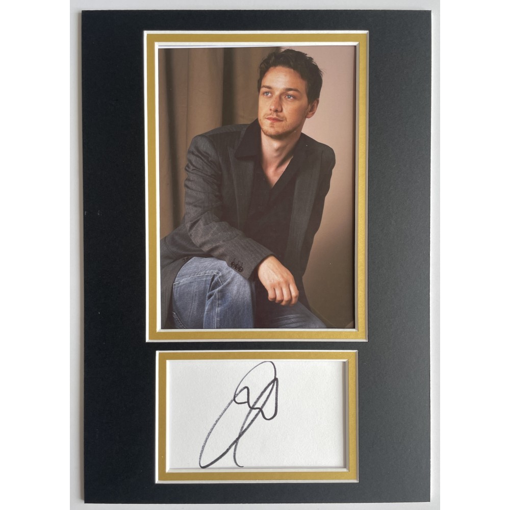 James McAvoy Signed Autograph A4 photo mount display Film X Men