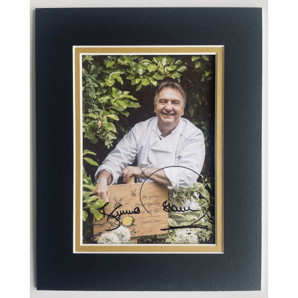 Raymond Blanc Signed Autograph 10x8 photo display Le Manoir aux Quat' Saisons Perfect Gift Memorabilia	