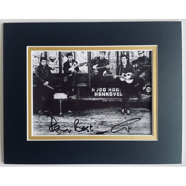 Pete Best Signed Autograph 10x8 photo display Music The Beatles Drums COA Perfect Gift Memorabilia	