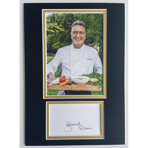 Raymond Blanc Signed Autograph A4 photo display Cook Chef TV COA Perfect Gift Memorabilia	