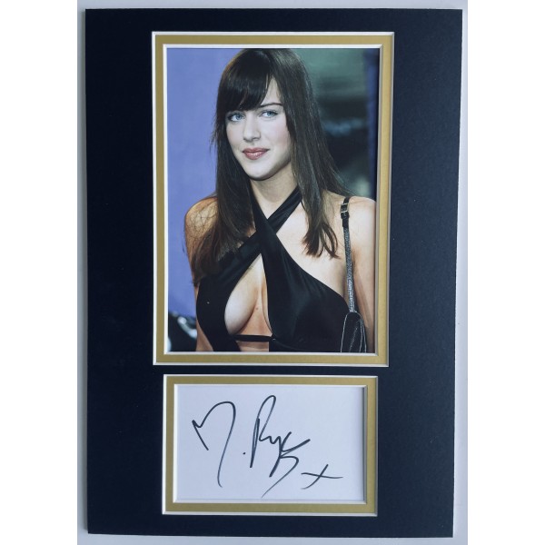 Michelle Ryan Signed Autograph A4 photo mount display Doctor Who Eastenders COA Perfect Gift Memorabilia	