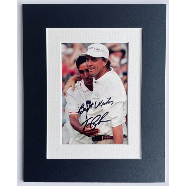 Tom Lehman Signed Autograph 10x8 photo display Golf Open Ryder Cup Sport COA Perfect Gift Memorabilia	