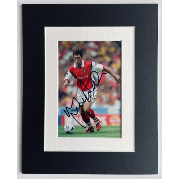 Martin Keown Signed Autograph 10x8 photo display Arsenal Football Sport COA Perfect Gift Memorabilia	