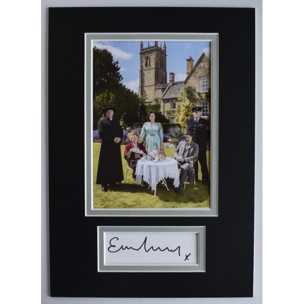 Emer Kenny Signed Autograph A4 photo display TV Father Brown Actress COA AFTAL Perfect Gift Memorabilia	