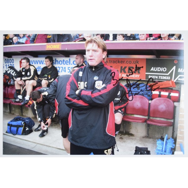 Stuart McCall Signed Autograph 12x8 photo Bradford City Football COA AFTAL Perfect Gift Memorabilia	