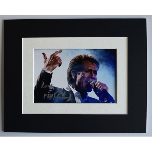 Cliff Richard Signed Autograph 10x8 photo display Shadows Music Living Doll COA AFTAL Perfect Gift Memorabilia	