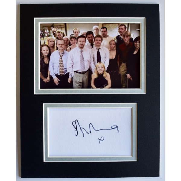 Stirling Gallacher Signed Autograph 10x8 photo display The Office TV David Brent AFTAL Perfect Gift Memorabilia	
