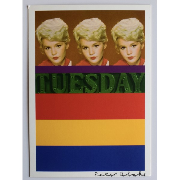 Peter Blake Signed Autograph 6x4 Original Postcard Tuesday Weld CCA Galleries AFTAL Perfect Gift Memorabilia	