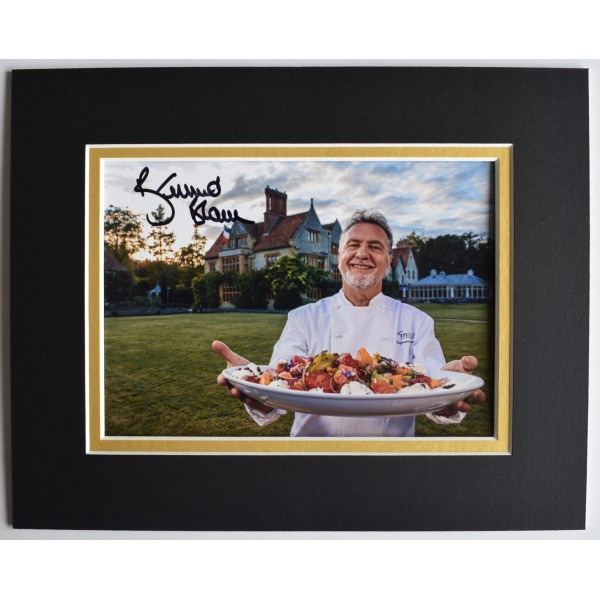 Raymond Blanc Signed Autograph 10x8 photo display Le Manoir aux Quat' Saisons Perfect Gift Memorabilia	
