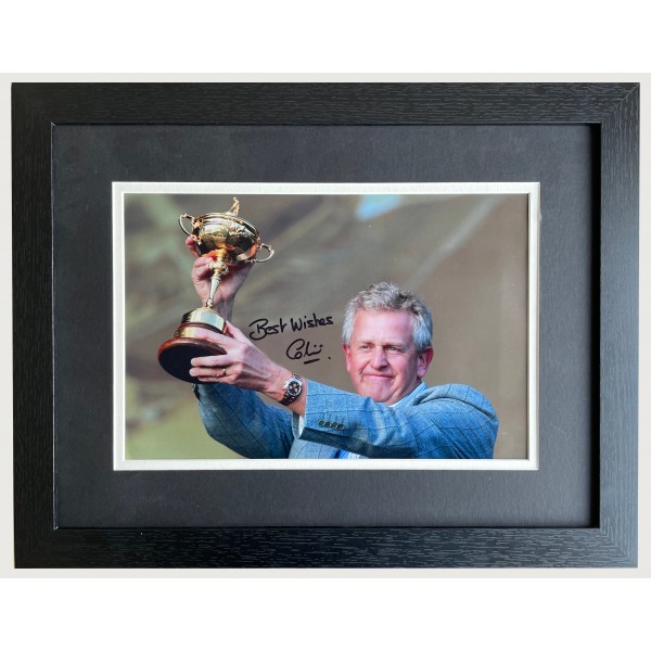 Colin Montgomerie Signed Autograph framed 16x12 photo display Golf Ryder Cup Perfect Gift Memorabilia	