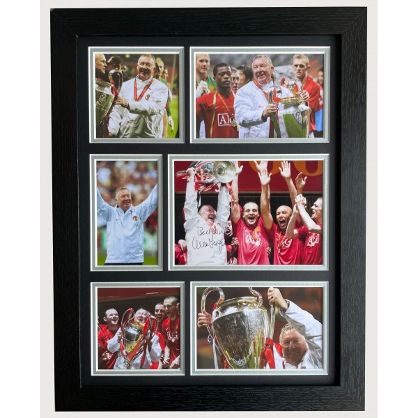 Alex Ferguson Signed Autograph framed 16x12 photo display Manchester United COA Perfect Gift Memorabilia	