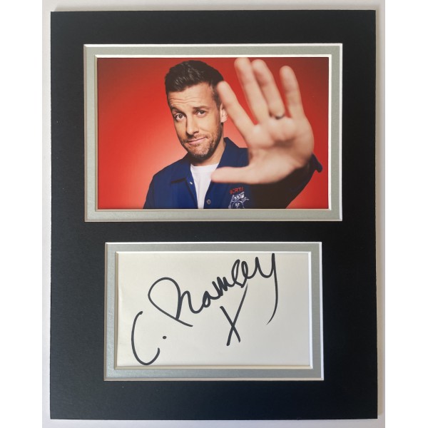 Chris Ramsey Signed Autograph 10x8 photo display Comedian I'm a Celebrity TV Perfect Gift Memorabilia	