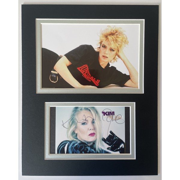 Kim Wilde Signed Autograph 10x8 photo mount display Kids in America Music Singer Perfect Gift Memorabilia	