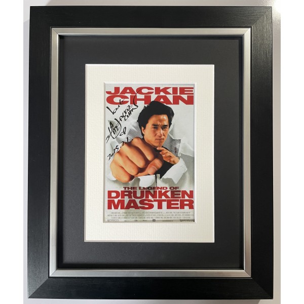 Jackie Chan Signed 10x8 Framed Photo Autograph Display Film Martial Arts Karate Perfect Gift Memorabilia	