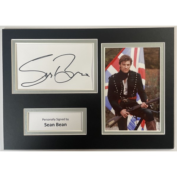 Sean Bean Signed Autograph A4 photo mount display Sharpe TV Actor COA Perfect Gift Memorabilia	