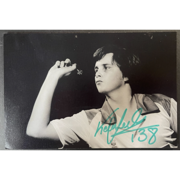 Keith Deller Signed Autograph Signature 6x4 Photo Darts Champion Sport COA
