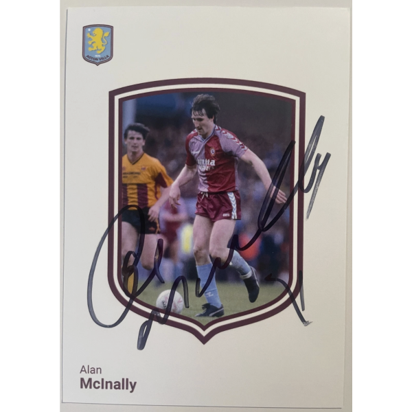 Alan McInally Signed Official Autograph 6x4 Photo Aston Villa Football COA Alan McInally Signed Official Autograph 6x4 Photo Aston Villa Football COA
