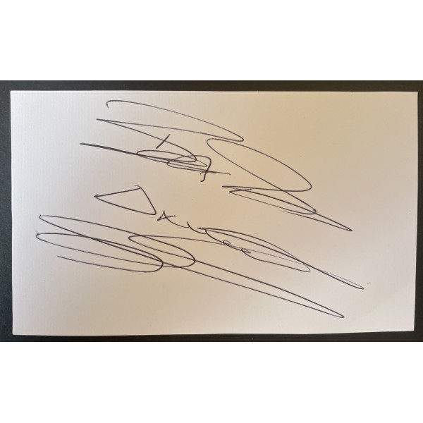 Darren Gough Signed Autograph White Index Card England Cricket Ashes COA