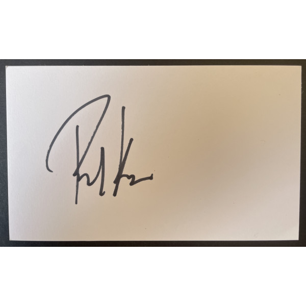 Richard Kjajicek Signed Autograph White Index Card Tennis Wimbledon Open COA