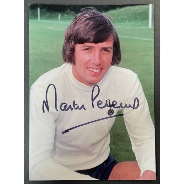 Martin Peters Signed Autograph Signature 7x5 photo Tottenham Hotspur Football
