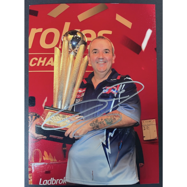 Phil The Power Taylor Signed Autograph Signature 7x5 photo Darts World Champion Phil The Power Taylor Signed Autograph Signature 7x5 photo Darts World Champion