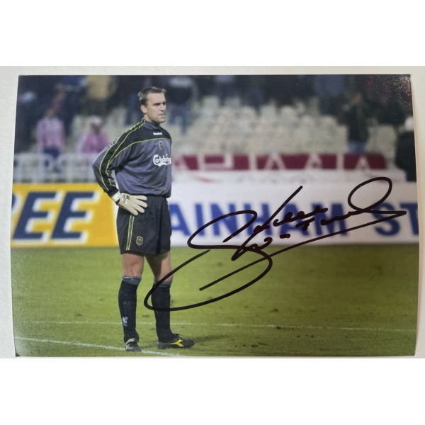 Sander Westerveld Signed Autograph Signature 7x5 photo Liverpool Football COA