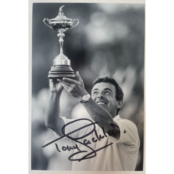 Tony Jacklin Signed Autograph Signature 6x4 Photo Golf Open Ryder Cup COA
