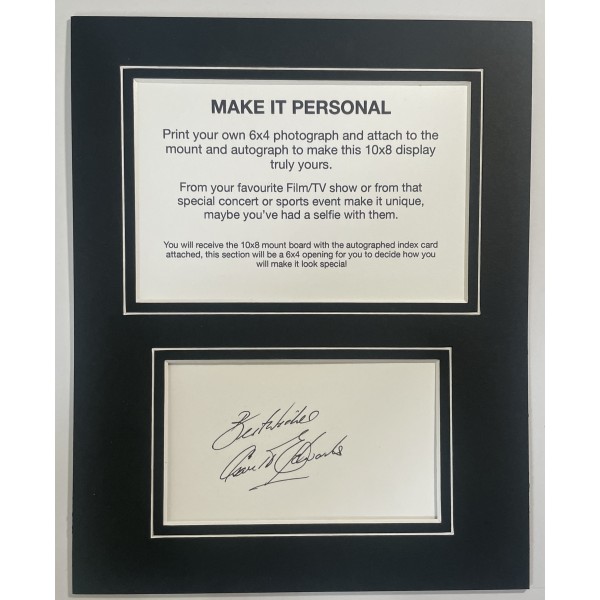 Gareth Edwards Signed Autograph 10x8 display ADD OWN PHOTO Rugby Union Wales COA Perfect Gift Memorabilia	