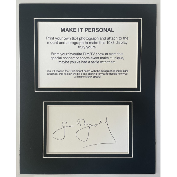Geoff Boycott Signed Autograph 10x8 display ADD OWN PHOTO England Cricket COA Perfect Gift Memorabilia	
