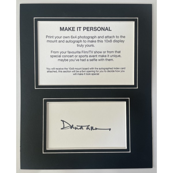 David Gower Signed Autograph 10x8 display ADD OWN PHOTO England Cricket COA Perfect Gift Memorabilia	