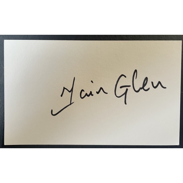 Iain Glen Signed Autograph Signature White Index Card Game of Thrones TV COA