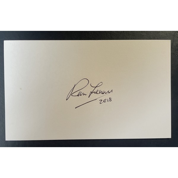 Ranulph Fiennes Signed Autograph White Index Card Mount Everest Explorer COA Perfect Gift Memorabilia	