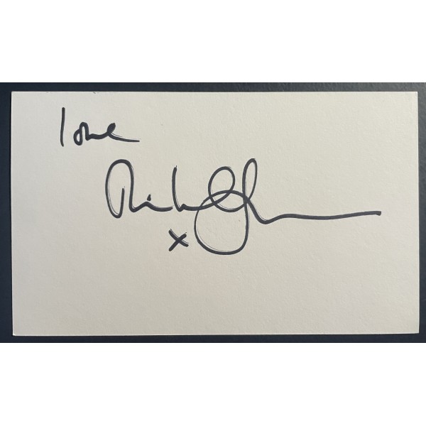 Michael Ball Signed Autograph White Index Card Radio 2 DJ Les Miserables COA Perfect Gift Memorabilia	
