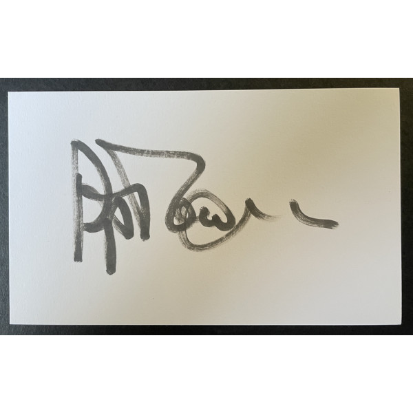 Pip Torrens Signed Autograph White Index Card TV Elden Ring Varre Games COA Perfect Gift Memorabilia	
