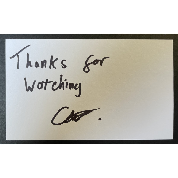 Callum Woodhouse Signed Autograph White Index Card TV All Creatures Great Small Perfect Gift Memorabilia	