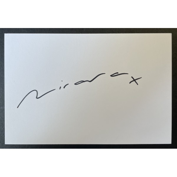 Miranda Hart Signed Autograph White Index Card Comedy TV Actress COA Perfect Gift Memorabilia	