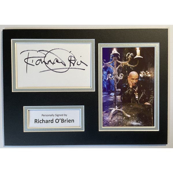 Richard O'Brien Signed Autograph A4 photo photograph display Crystal Maze TV COA Perfect Gift Memorabilia