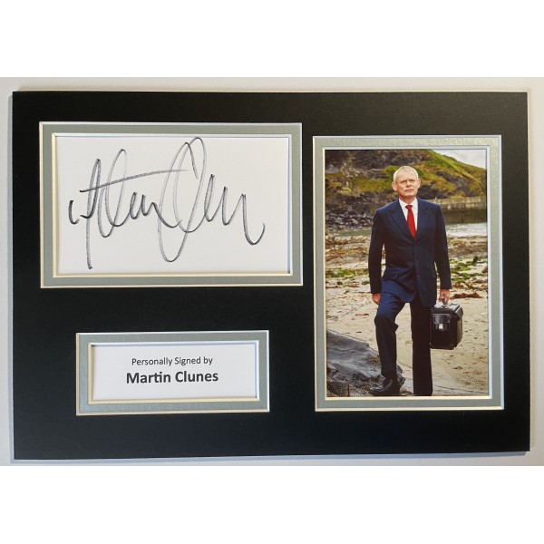 Martin Clunes Signed Autograph A4 photo photograph display Doc Martin TV COA Perfect Gift Memorabilia