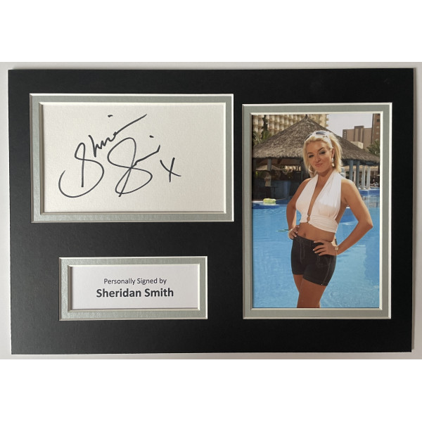 Sheridan Smith Signed Autograph A4 photo display TV Benidorm Actress COA