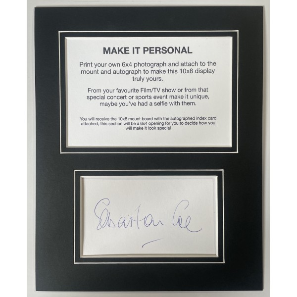 Sebastian Coe Signed Autograph 10x8 display ADD OWN PHOTO Athletics Olympics COA Perfect Gift Memorabilia	