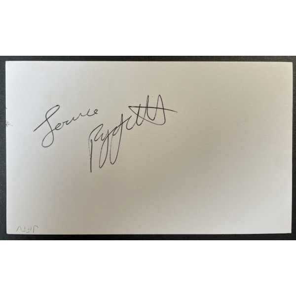 Joanne Froggatt Signed Autograph White Index Card Downton Abbey TV Film COA