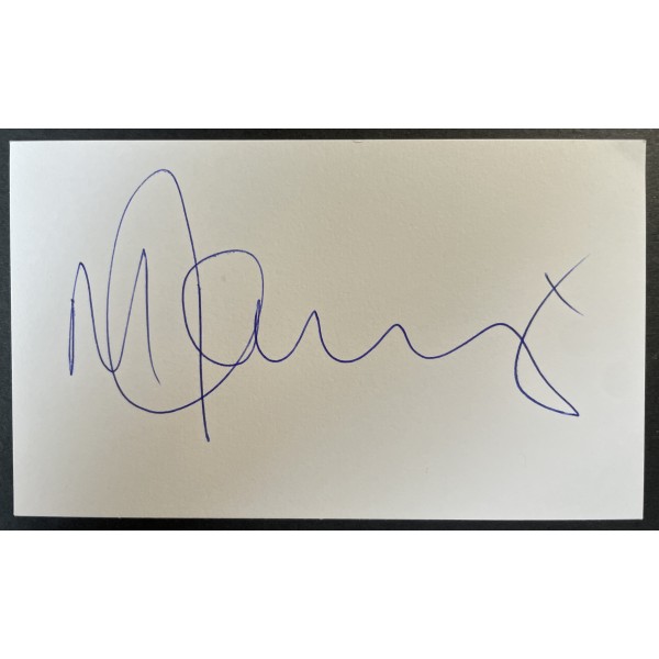Michelle Fairley Signed Autograph White Index Card Game of Thrones TV COA