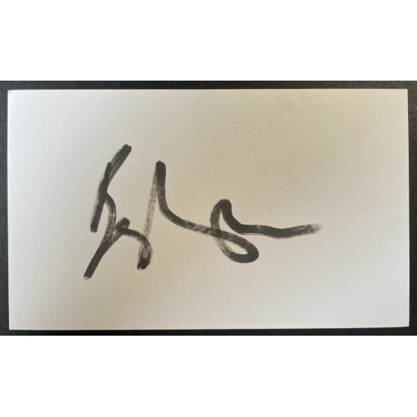 Ben Foakes Signed Autograph White Index Card England Cricket Ashes COA