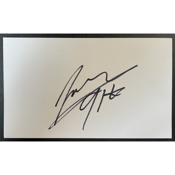 Leon Haslam Signed Autograph White Index Card Superbikes Motorbikes Grand Prix