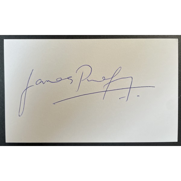 James Purefoy Signed Autograph White Index Card TV Rome Solomon Kane Following